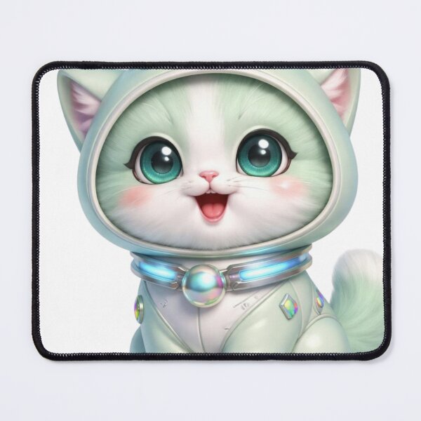 Item preview, Space Explorer Cat Kawaii designed and sold by PurrfectClubArt.