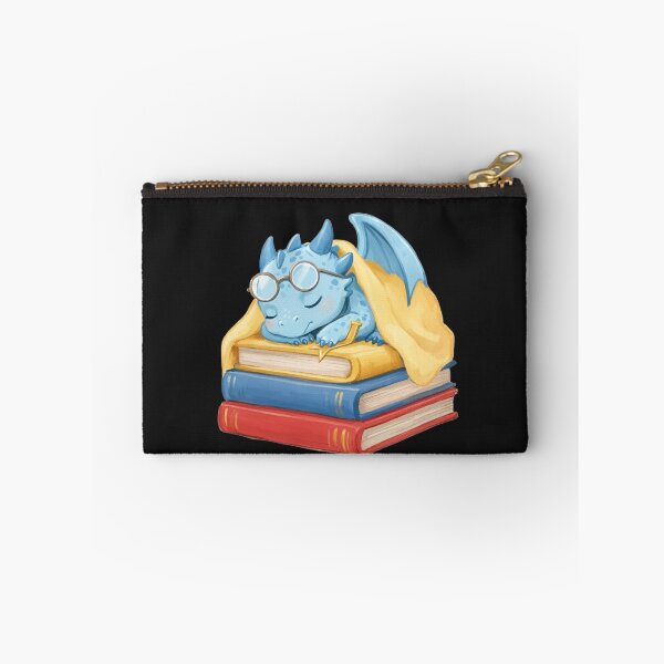 Item preview, Baby Dragon Sleeping on Books Sticker | Cozy Fantasy Book Lover Gift designed and sold by AillustriaAK.