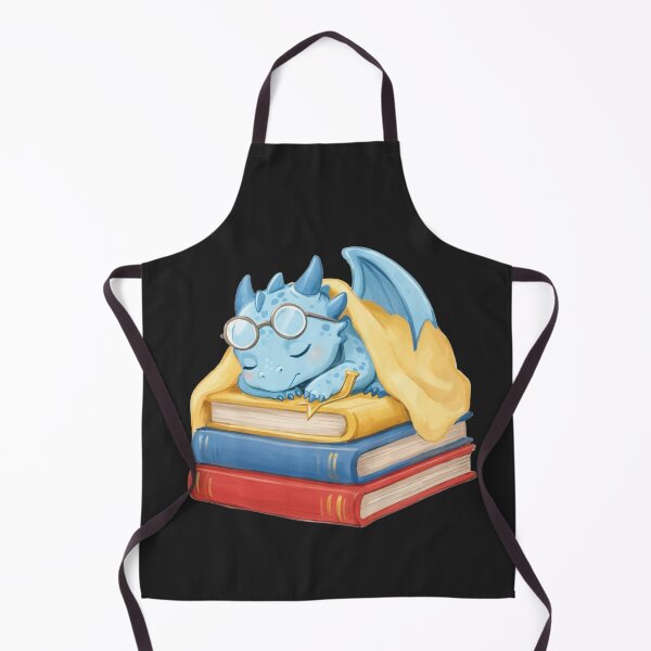 Item preview, Baby Dragon Sleeping on Books Sticker | Cozy Fantasy Book Lover Gift designed and sold by AillustriaAK.