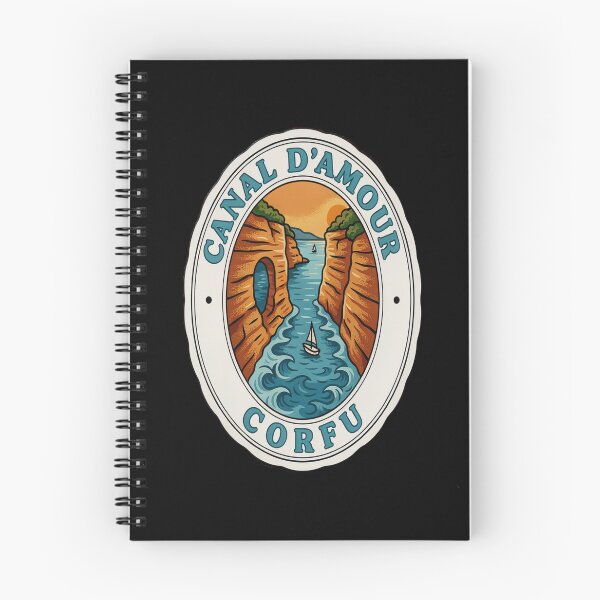 Item preview, Canal d’Amour Vintage Travel Sticker – Retro Corfu Sandstone Cliff Illustration designed and sold by stickercuffs.