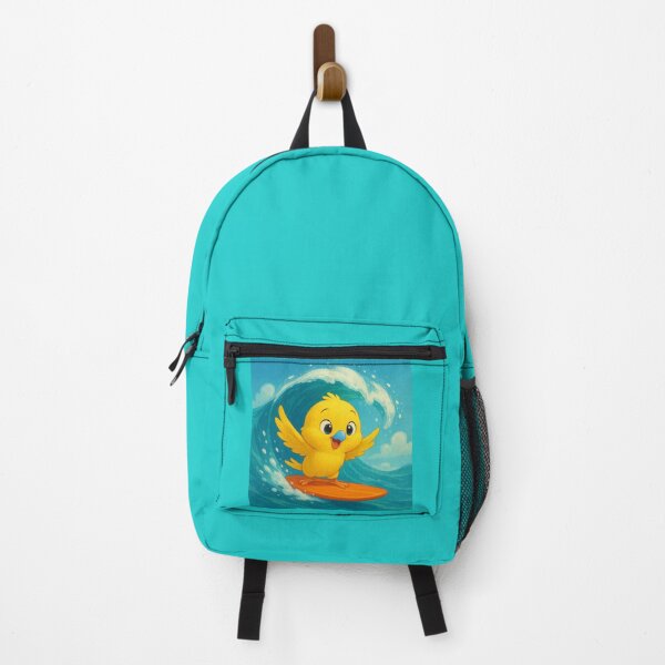 Item preview, Muckie the Budgie Rides a Wave designed and sold by LegademaArt.