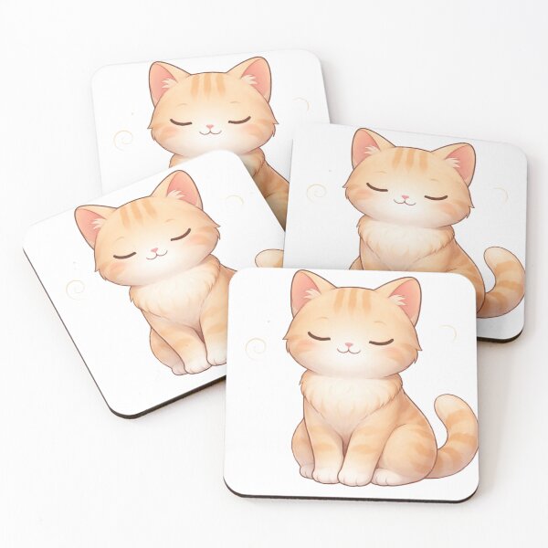Item preview, Peaceful Orange Tabby Cat designed and sold by PurrfectClubArt.