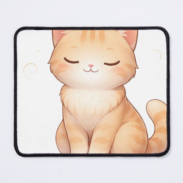 Item preview, Peaceful Orange Tabby Cat designed and sold by PurrfectClubArt.