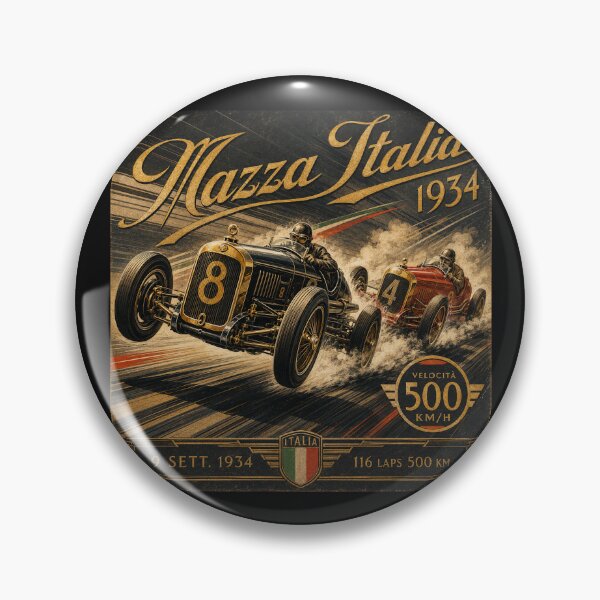 Item preview, Vintage Italian Grand Prix Art Deco Racing Posters #5 designed and sold by Helios Be. Lavsh.