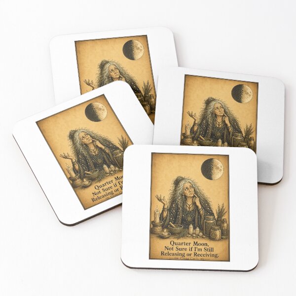 Item preview, Crone Cards - Quarter Moon. Not Sure if I'm Still Releasing or Receiving. designed and sold by Kay Mhor Studio.