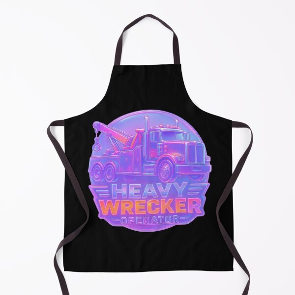 Item preview, Heavy Wrecker Operator Neon Tow Truck Recovery Badge designed and sold by kakmi-art.