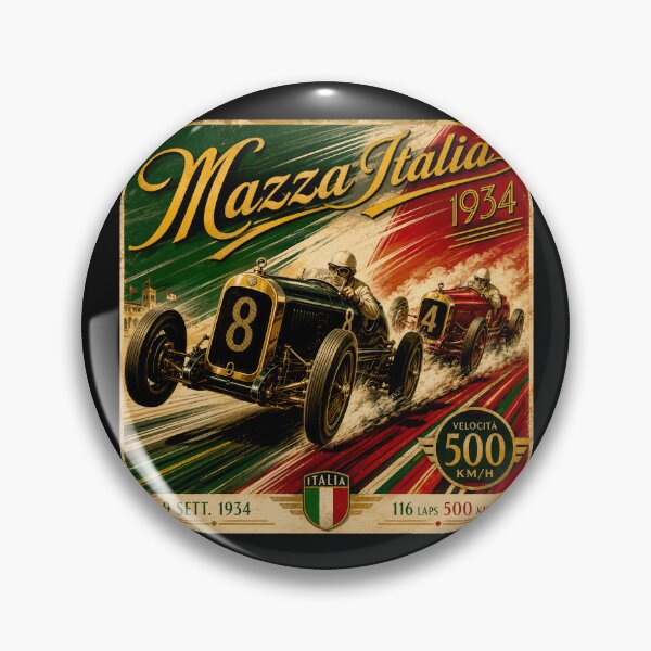 Item preview, Vintage Italian Grand Prix Art Deco Racing Posters #6 designed and sold by Helios Be. Lavsh.