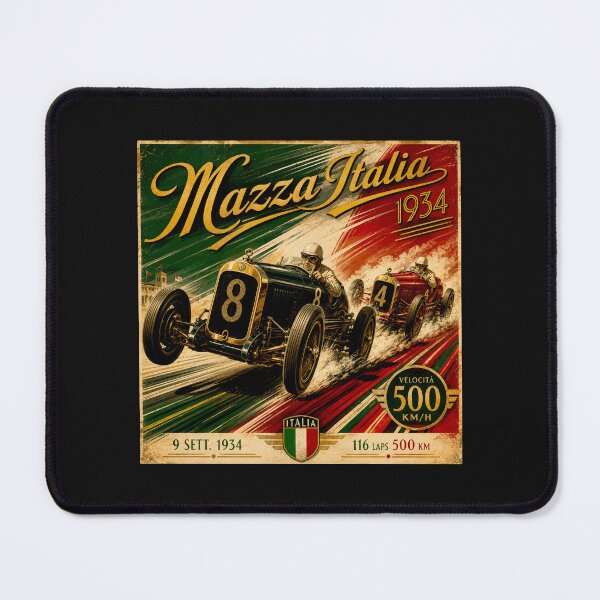 Item preview, Vintage Italian Grand Prix Art Deco Racing Posters #6 designed and sold by Helios Be. Lavsh.