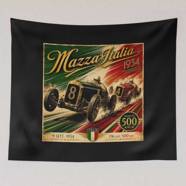 Item preview, Vintage Italian Grand Prix Art Deco Racing Posters #6 designed and sold by Helios Be. Lavsh.