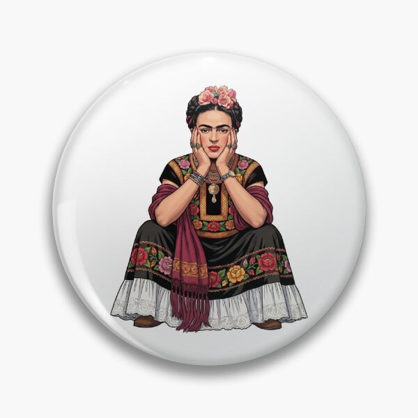 Item preview, Frida Kahlo Portrait Wearing Mexican Attire designed and sold by TeeARTHY.