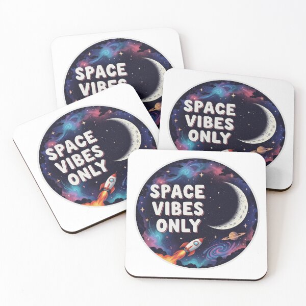 Item preview, Space Vibes Only – Retro Cosmic Aesthetic Design | Moon, Rocket & Galaxy Dreamer Art designed and sold by Altair_.