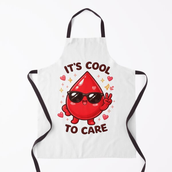 Item preview, It’s Cool to Care Cute Blood Drop Cartoon Kawaii Health Awareness Design designed and sold by MartBook.