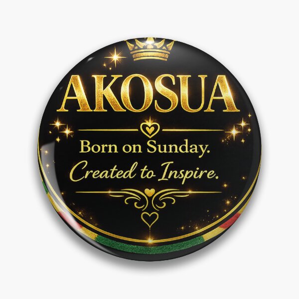 Item preview, Akosua – Born on Sunday, Created to Inspire designed and sold by AfricanNames.