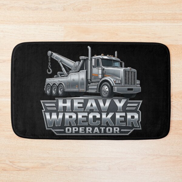 Item preview, Heavy Wrecker Operator Chrome Tow Truck Badge designed and sold by kakmi-art.