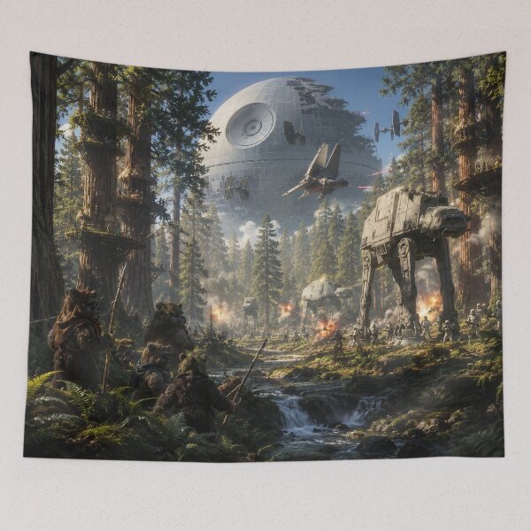 Item preview, Forest Moon Battle designed and sold by MKDSN.