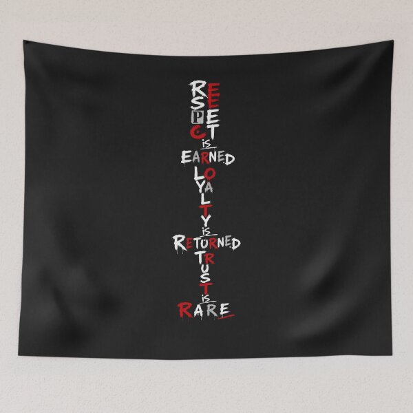 Item preview, Respect Is Earned Loyalty Is Returned Trust Is Rare Motivational Typography . designed and sold by LunaPrintCo.