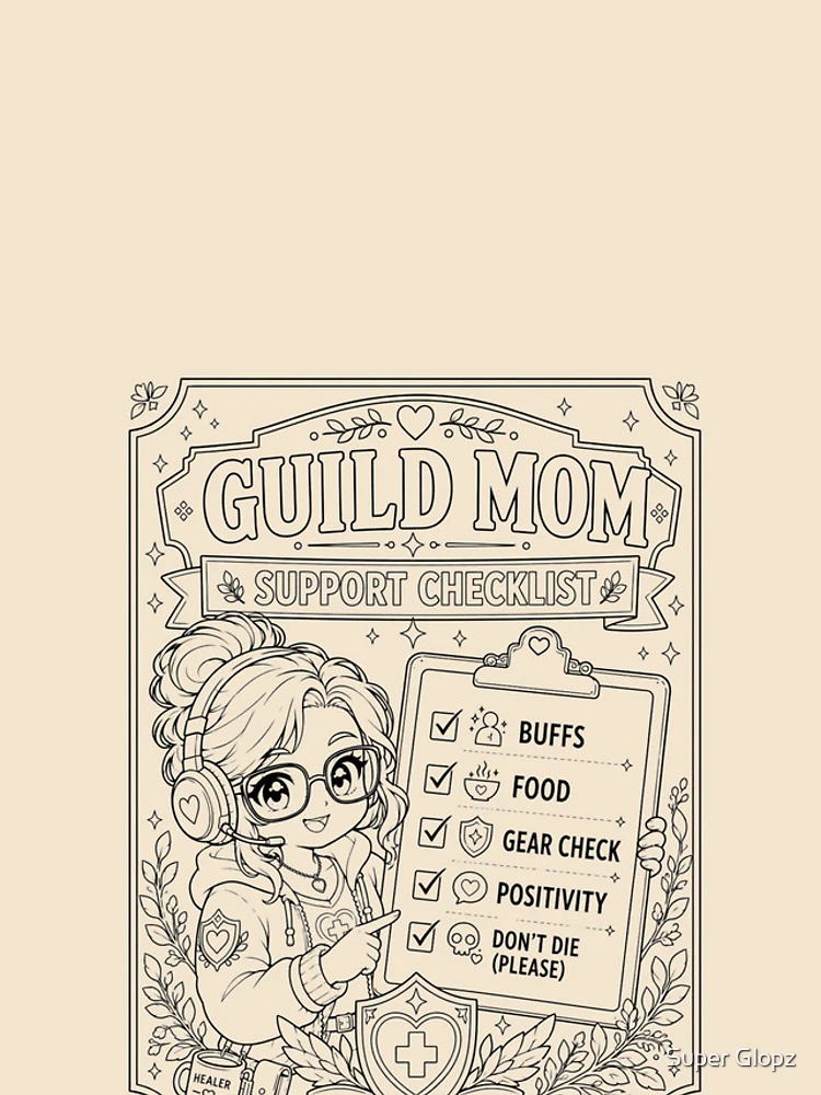Thumbnail 4 of 4, iPhone Case, Guild Mom Support Checklist 2 designed and sold by Super Glopz.