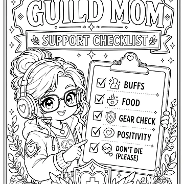 Artwork thumbnail, Guild Mom Support Checklist 2 by Super Glopz