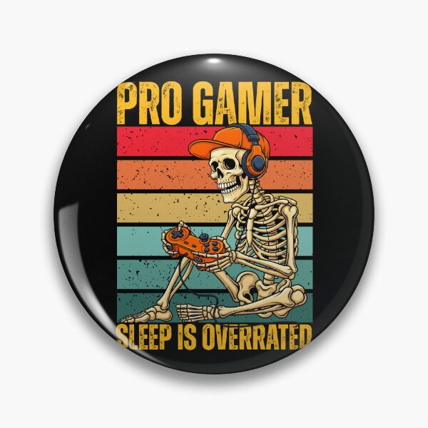 Item preview, Funny Pro Gamer Skeleton - Sleep Is Overrated designed and sold by legendaryskins.