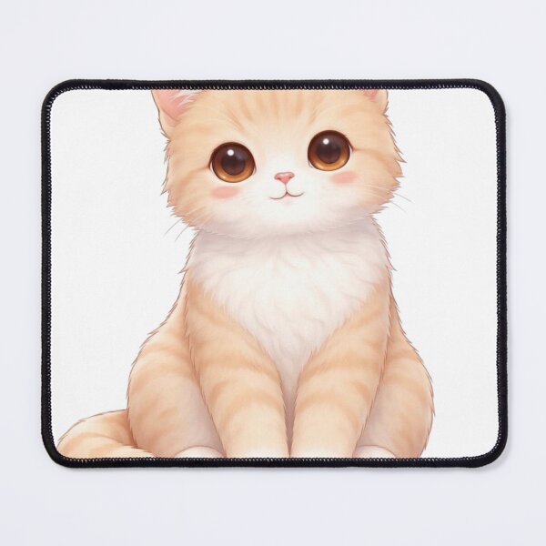 Item preview, Fluffy Cream Kitten Kawaii designed and sold by PurrfectClubArt.
