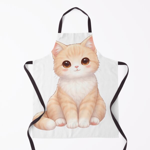 Item preview, Fluffy Cream Kitten Kawaii designed and sold by PurrfectClubArt.