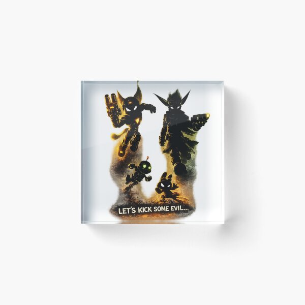 Item preview, Let's Kick Some Evil – Ratchet & Clank and Jak & Daxter Retro Gaming Silhouette designed and sold by JovanTheEditor.