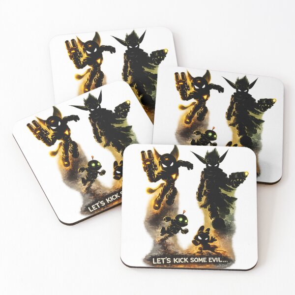 Item preview, Let's Kick Some Evil – Ratchet & Clank and Jak & Daxter Retro Gaming Silhouette designed and sold by JovanTheEditor.