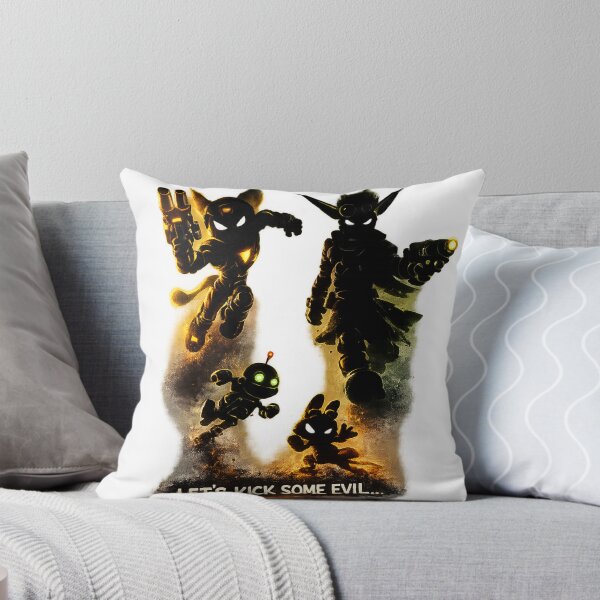 Item preview, Let's Kick Some Evil – Ratchet & Clank and Jak & Daxter Retro Gaming Silhouette designed and sold by JovanTheEditor.