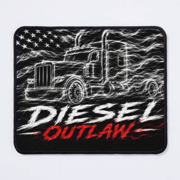Item preview, Diesel Outlaw Ghost Truck American Flag Semi Truck Trucker T-Shirt designed and sold by 18 Life Outlaw.
