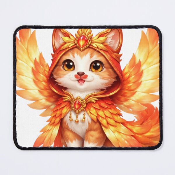 Item preview, Phoenix Guardian Cat Fantasy designed and sold by PurrfectClubArt.