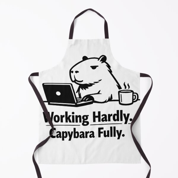 Item preview, Working Hardly, Capybara Fully – Funny Office Capybara Meme designed and sold by Jankes88.