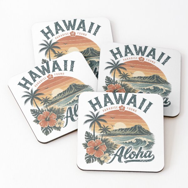 Item preview, Vintage Hawaii Aloha Paradise Found Retro Summer designed and sold by ZENVIRART.