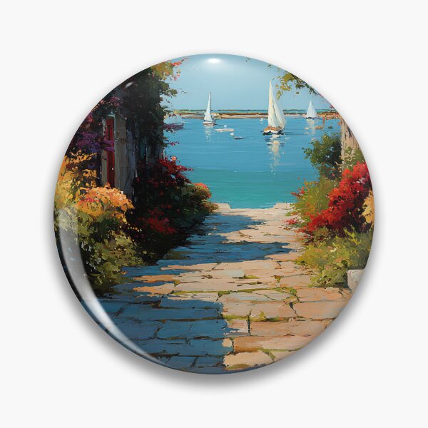 Item preview, Sunny Nantucket Alley – Coastal Summer Path to the Sea designed and sold by daila70.