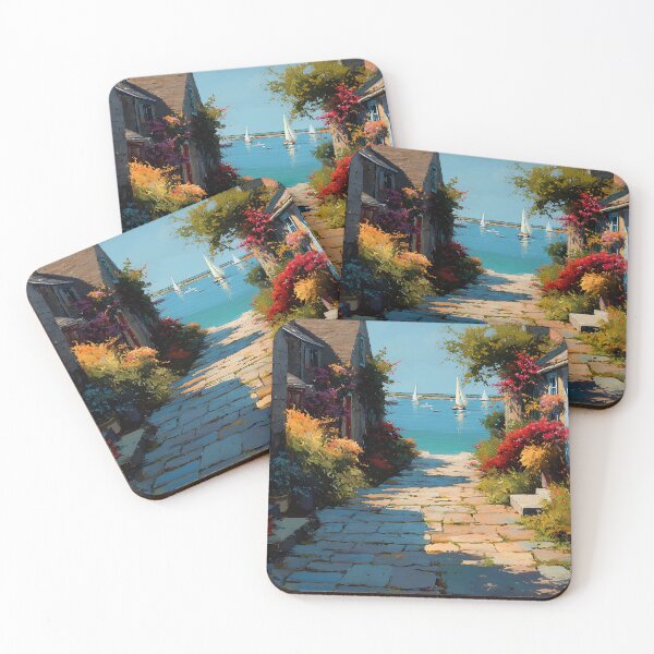 Item preview, Sunny Nantucket Alley – Coastal Summer Path to the Sea designed and sold by daila70.
