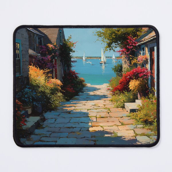Item preview, Sunny Nantucket Alley – Coastal Summer Path to the Sea designed and sold by daila70.