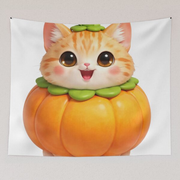 Item preview, Pumpkin Cat Kawaii Costume designed and sold by PurrfectClubArt.