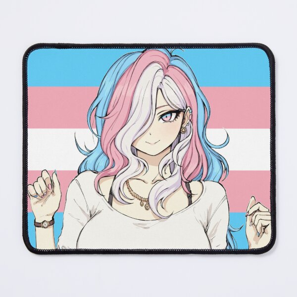 Item preview, Trans Pride anime girl designed and sold by RunDevilRun007.