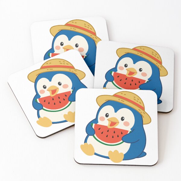 Item preview, Cute Summer Penguin Eating Watermelon designed and sold by Anne97s.