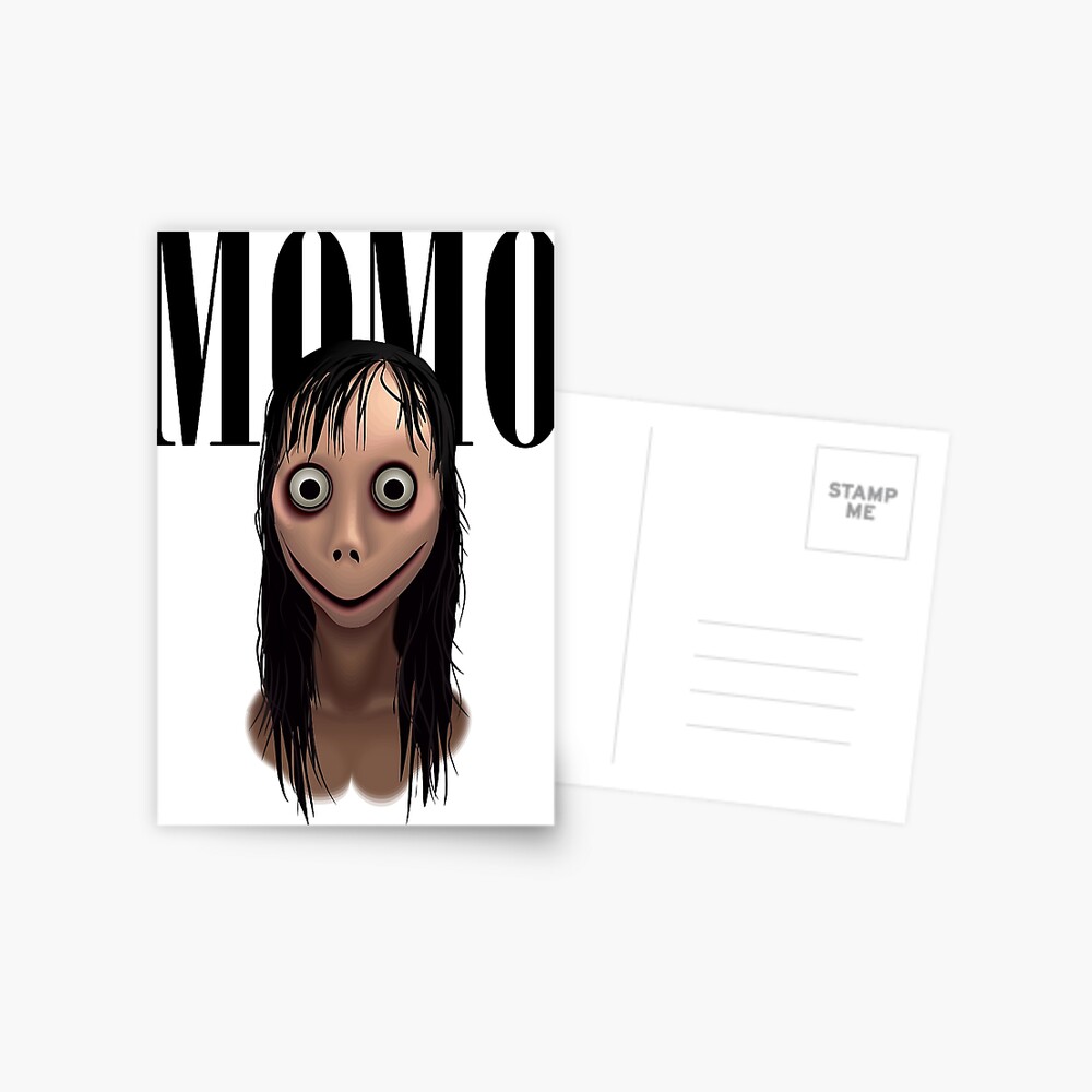 Call Momo. Momo monster for Halloween. 