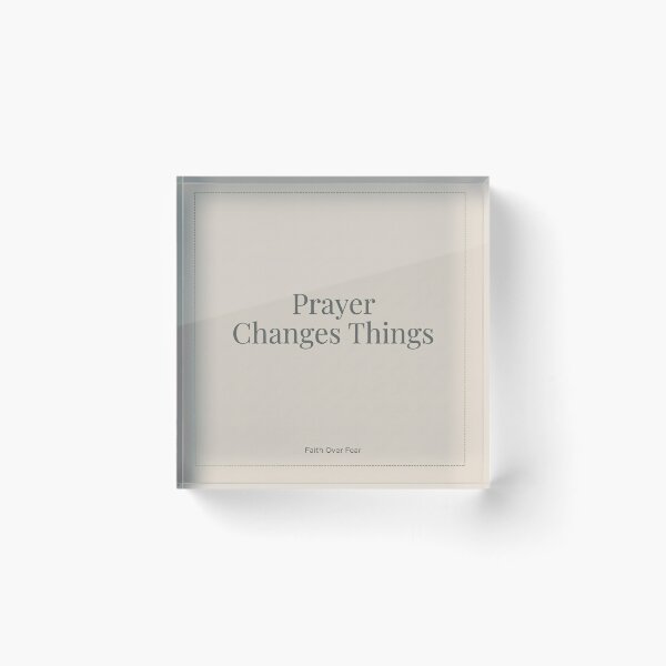 Item preview, Prayer Changes Things | Minimalist Christian Faith T-Shirt designed and sold by DmaarGroup.