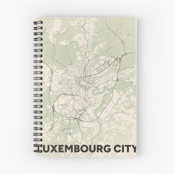 Item preview, Luxembourg City Map designed and sold by MapsNerd.