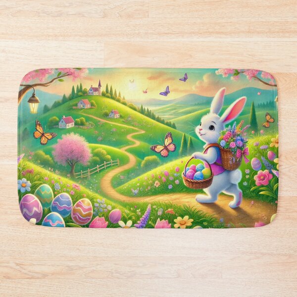 Item preview, Easter Bunny’s Blooming Spring Journey designed and sold by LegademaArt.