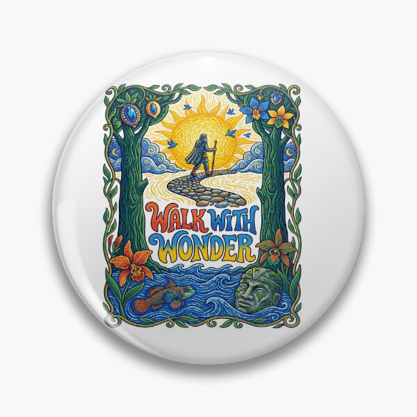 Item preview, Walk With Wonder Mountain Hiking Landscape designed and sold by TeeARTHY.