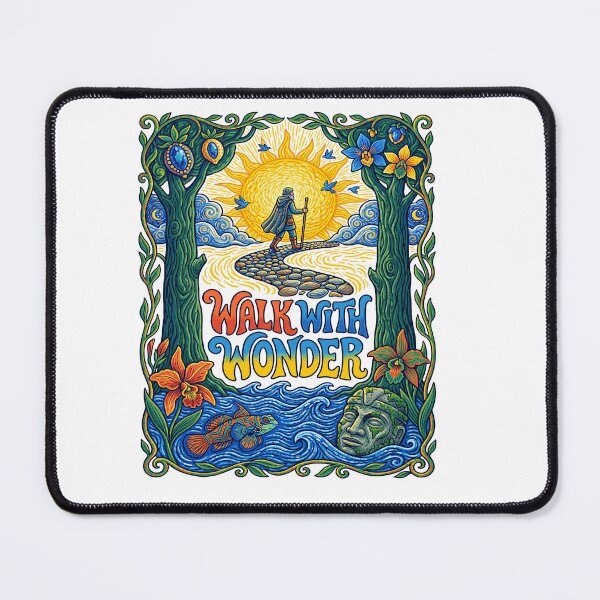 Item preview, Walk With Wonder Mountain Hiking Landscape designed and sold by TeeARTHY.