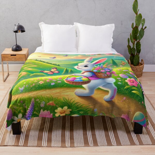 Item preview, Easter Bunny’s Blooming Spring Journey designed and sold by LegademaArt.