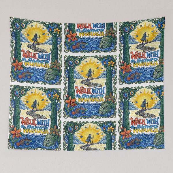 Item preview, Walk With Wonder Mountain Hiking Landscape designed and sold by TeeARTHY.