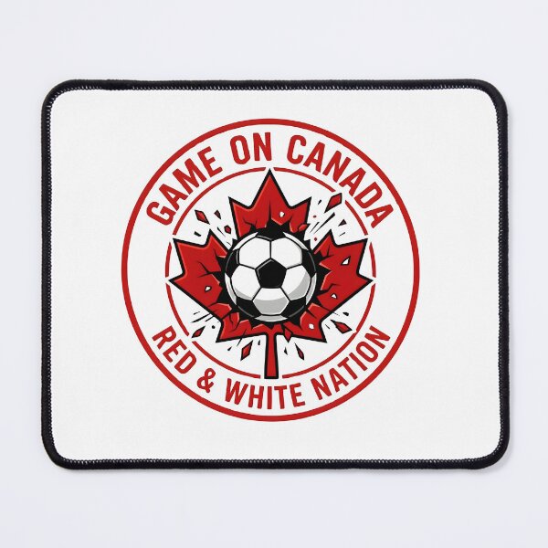 Item preview, Game On Canada Red And White Nation Soccer Badge designed and sold by laughingshirts.
