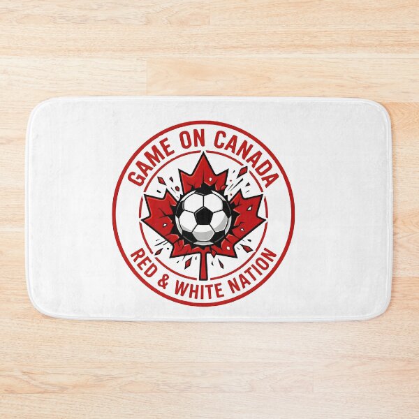 Item preview, Game On Canada Red And White Nation Soccer Badge designed and sold by laughingshirts.