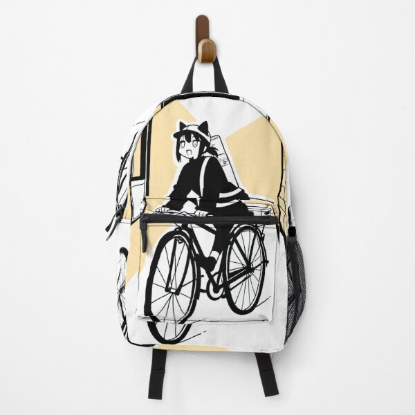 Item preview, Character - Ramen Girl Black Bike Surprised designed and sold by DoodyPets.