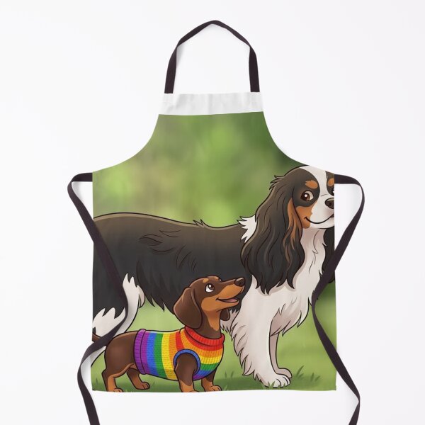 Item preview, Cute Cavalier King Charles Spaniel and Friend Pride Celebration designed and sold by AirCrayons27.